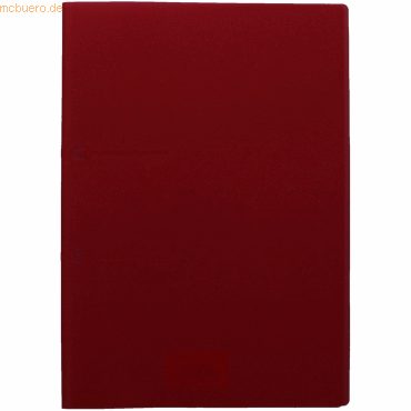 25 x Dataplus Schnellhefter Uno A4 PP rot-transparent
