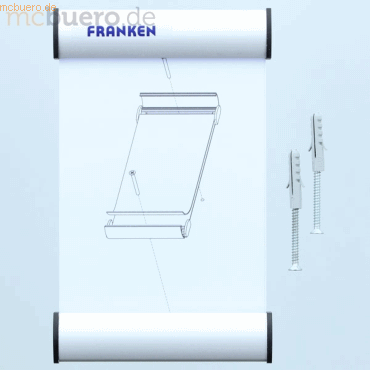 Franken Trschild Clip 180x115mm silber