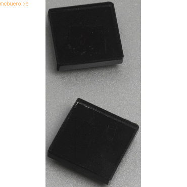 Franken Glasmagnet 25x25x8mm VE=2 Stck schwarz