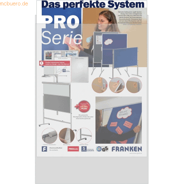 Franken Postertasche wetterfest fr A1 transparent