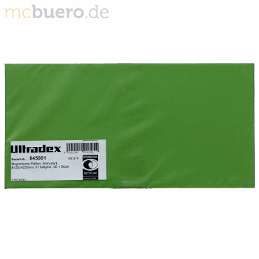 Ultradex Magnetische Platten 125x250x2mm hellgrn