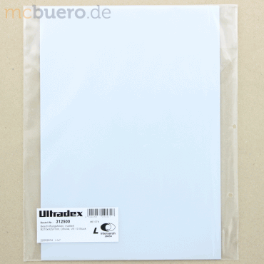 Ultradex Beschriftungsfolien mattiert B210xH297mm DIN A4 VE 10 Stck