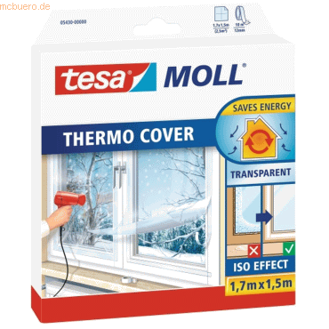 Tesa Fenster-Isolierfolie Thermo Cover 1,7x1,5m transparent