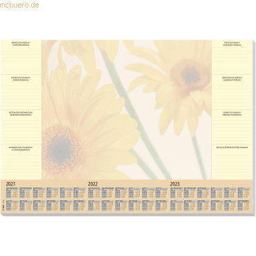 Sigel Schreibunterlage 60x41cm Papier VE=30 Blatt Motiv Finesse