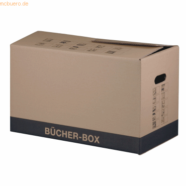 smartboxpro Bcherkarton 585x300x350mm braun