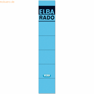 Elba Ordnerrckenschild fr Elba selbstklebend kurz/schmal VE=10 Stck