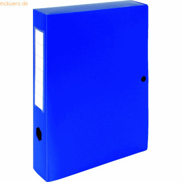 Exacompta Dokumentenbox 250x330mm PP Rckenbreite 60mm blau