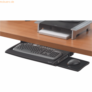 Fellowes Tastaturschublade OfficeSuite 365x605x75mm schwarz/silber