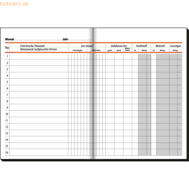 Sigel Formularbuch Fahrtenbuch Pkw/Lkw A5 hoch VE=32 Blatt