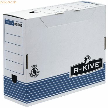 Fellowes Archivbox R-Kive Prima 105x311x255mm blau/schwarz/weiß