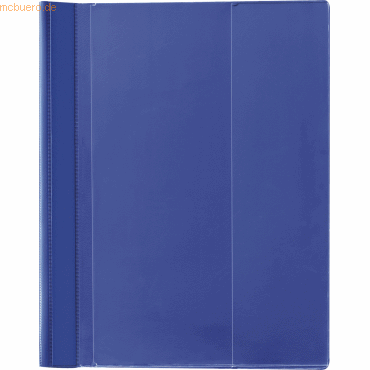 5 x Herlitz Sichthefter Combi A4+ PVC mit Sichttasche blau