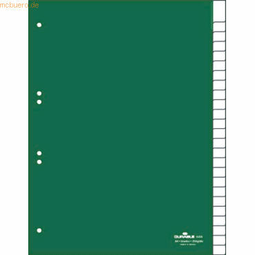 Durable Register A4 blanko 25-teilig grn