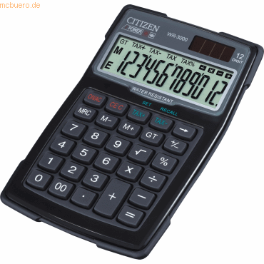 Citizen Tischrechner Citizen WR-3000 schwarz