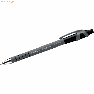 12 x PaperMate Kugelschreiber FlexGrip Ultra M schwarz