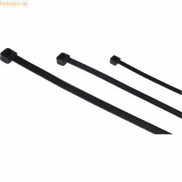 Hama Kabelbinder-Set selbstsichernd schwarz VE=150 Stck