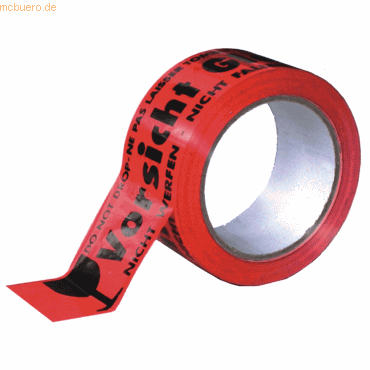 Citius Signalklebeband 50mm x 66m Vorsicht Glas