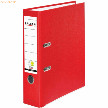 20 x Falken Ordner PP-Color A4 80mm vegan rot