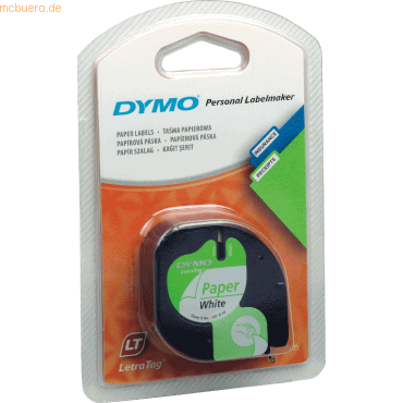 Dymo Etikettenband LetraTag 91220 wei