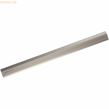 Aristo Aluminium-Lineal mm-Teilung 50cm Gummiauflage