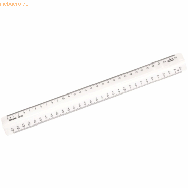 10 x Aristo Lineal Geocollege 30cm mit Griff wei