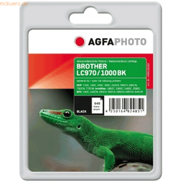 AgfaPhoto Tinte kompatibel mit Brother LC1000/970BK schwarz