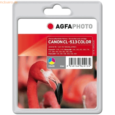 AgfaPhoto Tinte kompatibel mit Canon CL513 color
