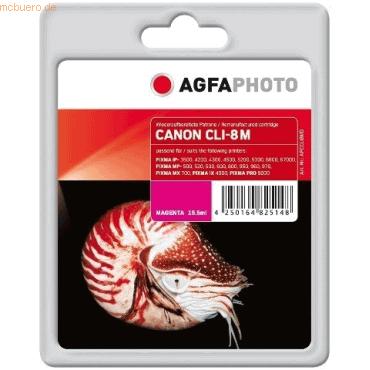 AgfaPhoto Tinte kompatibel mit Canon CLI8M magenta