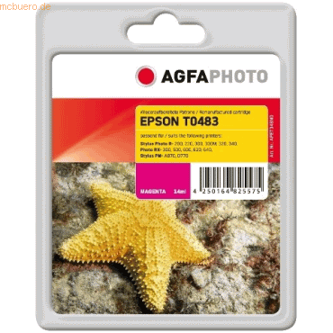 AgfaPhoto Tinte kompatibel mit Epson T048340 magenta