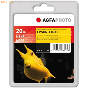 Agfaphoto Tintenpatrone Agfaphoto APET163BD schwarz