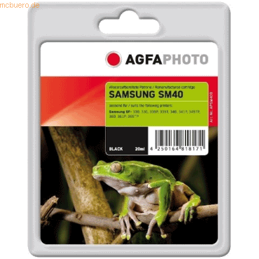AgfaPhoto Tinte kompatibel mit Samsung INK-M40/ELS schwarz