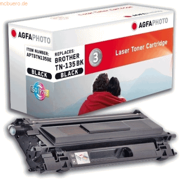 AgfaPhoto Toner kompatibel mit Brother TN135BK schwarz