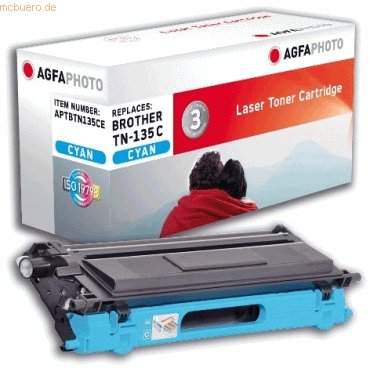 AgfaPhoto Toner kompatibel mit Brother TN135C cyan