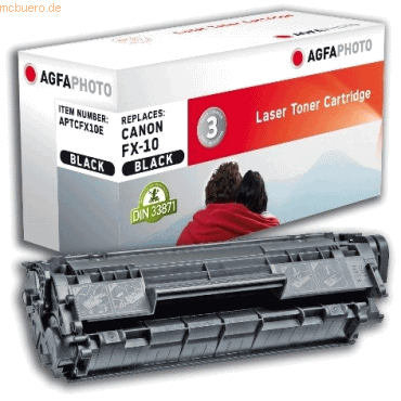 AgfaPhoto Toner kompatibel mit Canon FX10 schwarz