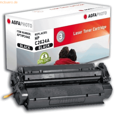 AgfaPhoto Toner kompatibel mit HP Q2624A schwarz