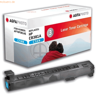 AgfaPhoto Toner kompatibel mit HP CB381A cyan