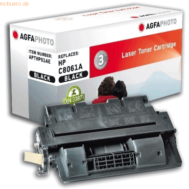 AgfaPhoto Toner kompatibel mit HP C8061X schwarz