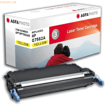 AgfaPhoto Toner kompatibel mit HP Q7562A gelb