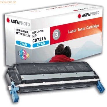 AgfaPhoto Toner kompatibel mit HP C9731A cyan