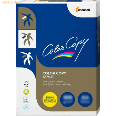 5 x Color Copy Kopierpapier ColorCopy Style naturweiß 160g/qm A4 VE=25