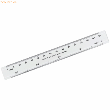 Aristo Mastab Plexiglas glasklar 15cm 1:1000 1:2880