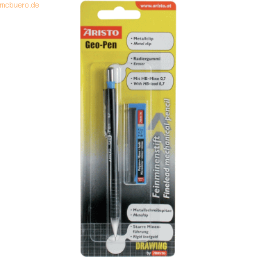 10 x Aristo Feinminenstift Geo-Pen 0,7mm weinrot Blister