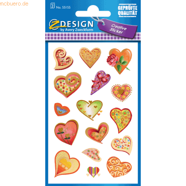 10 x Z-Design Sticker 76x120mm Papier geprägt 2 Bogen Herzen rot geprä 10 x Z-Design Sticker 76x120mm Papier geprägt 2 Bogen Herzen rot geprä