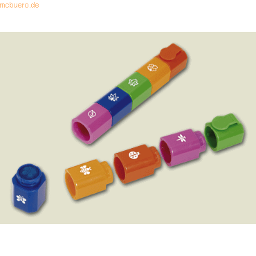 48 x Brunnen Stempel 4 in 1 selbstfrbend