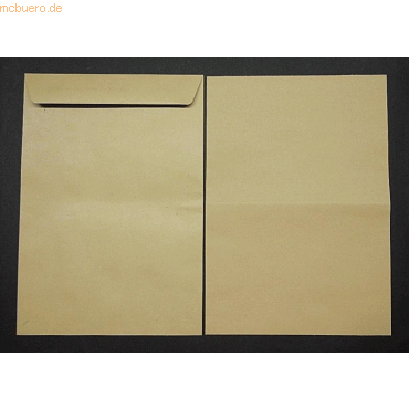 Blanke Versandtaschen E4 110g/qm gummiert VE=250 St. braun