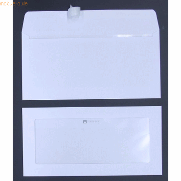 Blanke Werbefensterhllen DIN C6/5 100g/qm haftklebend Sonderfenster V