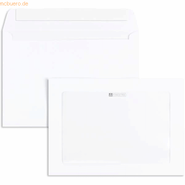 Blanke Werbefensterhllen C5 100g/qm haftklebend Sonderfenster VE=500
