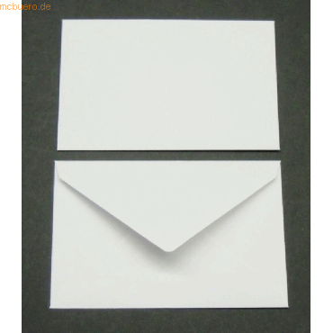 Blanke Briefumschlge 74x112mm 100g/qm gummiert VE=100 Stck wei