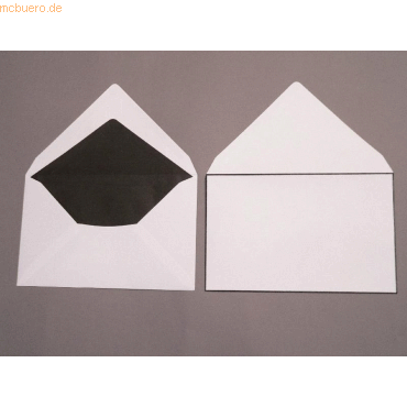 Blanke Trauerumschlge 120x191mm 100g/qm gummiert VE=100 Stck wei ha