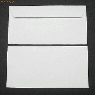 Blanke Briefumschlge DINlang 120g/qm haftklebend VE=250 Stck blanc