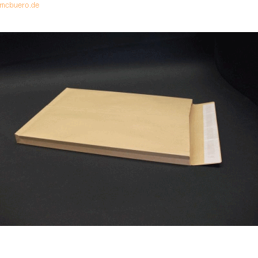 Blanke Faltentaschen 229x324x20mm C4 130g/qm haftklebend VE=250 St. br